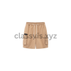 Loose-fit khaki shorts
